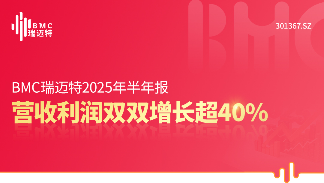BMC瑞迈特2025年半年报：营收利润双双增长超40%！